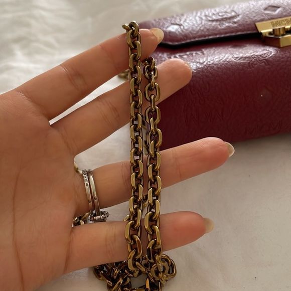 MCM ruby tan crossbody purse - Picture 12 of 17